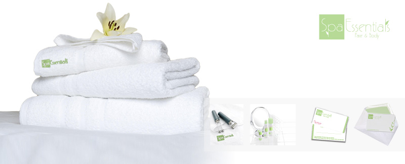 spa essentials branding