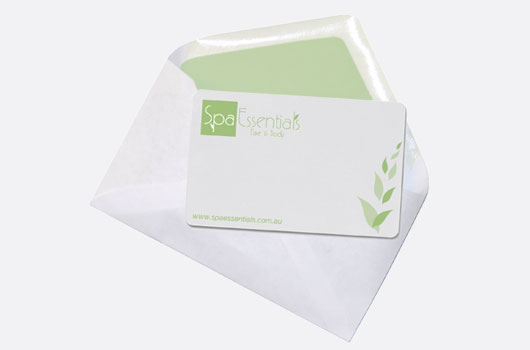 spa essentials gift card