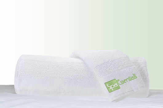 spa essentials branded towels